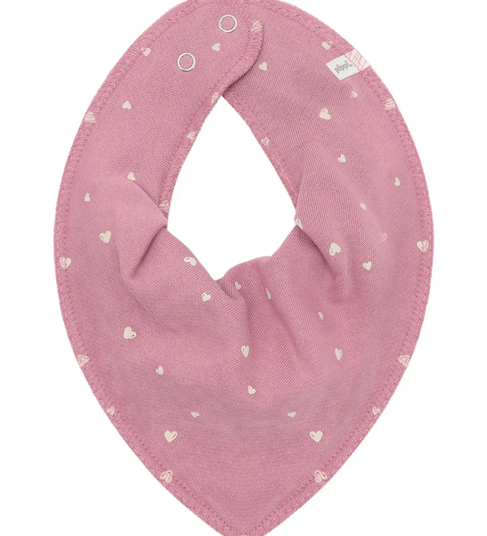 Pippi Baby Savlesmække|Pippi Savlesmæk - Spids - 3-pak - Mauve Orchid