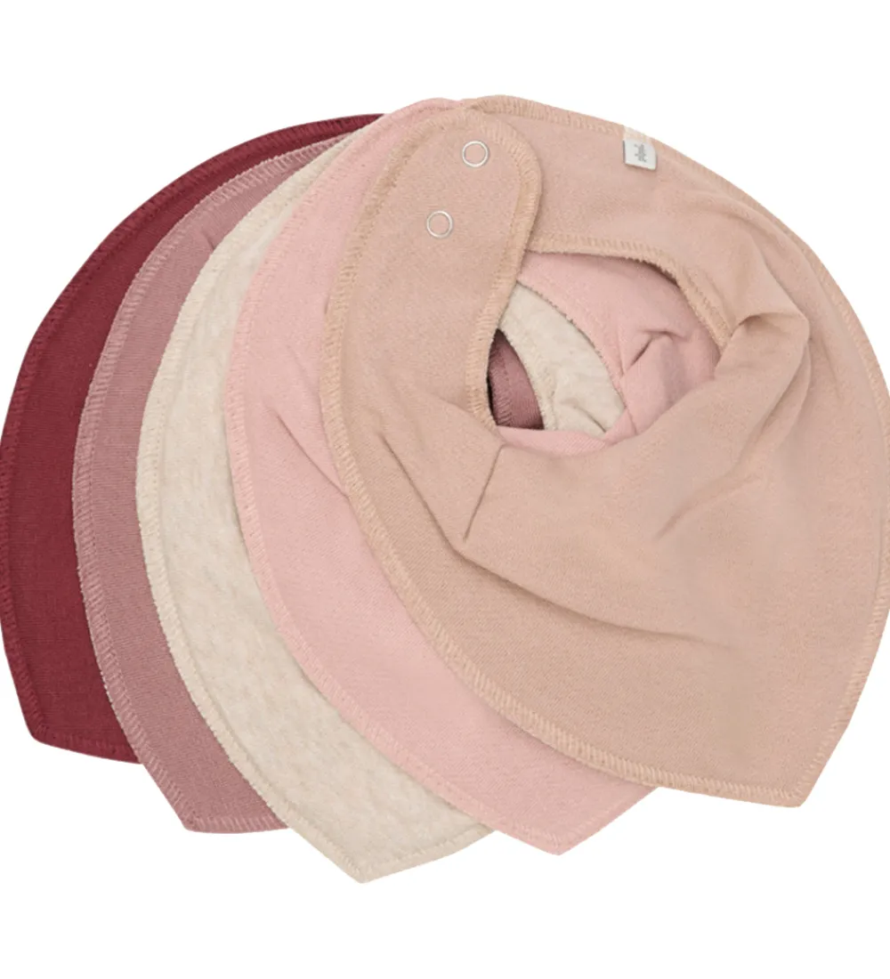 Pippi Baby Savlesmække>Pippi Savlesmække - 5-pak - New Maroon