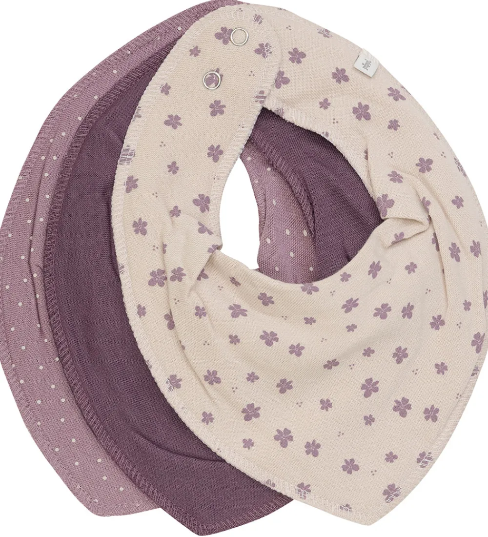 Pippi Baby Savlesmække>Pippi Savlesmække - Spids - 3-pak - Elderberry