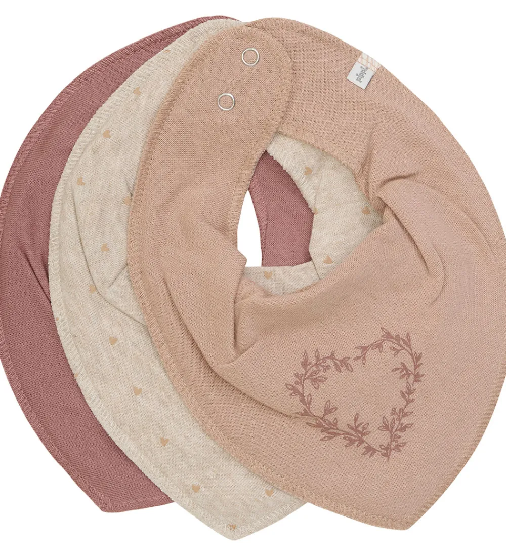 Pippi Baby Savlesmække>Pippi Savlesmække - Spids - 3-pak - Burlwood