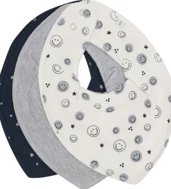 Pippi Baby Savlesmække|Pippi Savlesmække - Spids - 3-pak - Dark Navy