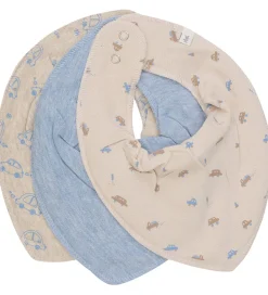 Pippi Baby Savlesmække|Pippi Savlesmække - Spids - 3-pak - Blue Fog