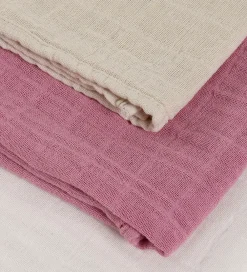 Pippi Baby Stofbleer|Pusletid|Pippi Stofbleer - Noos - 3-pak - Musselin - 65x65 - Mauve Orchid