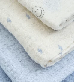 Pippi Baby Stofbleer|Pusletid|Pippi Stofbleer - 8-pak - 65x65 cm - Celestial Blue