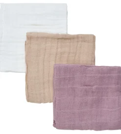 Pippi Baby Stofbleer|Pusletid|Pippi Stofbleer - 3-pak - 65x65 cm - Quail