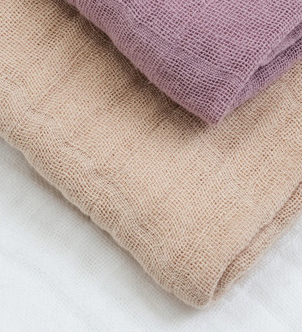 Pippi Baby Stofbleer|Pusletid|Pippi Stofbleer - 3-pak - 65x65 cm - Quail