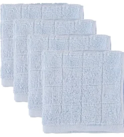 Pippi Baby Vaskeklude>Pippi Vaskeklud - 4-pak - Lyseblå