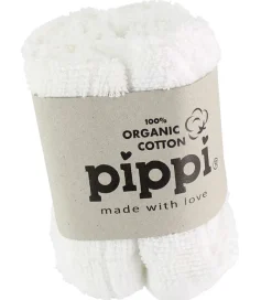 Pippi Baby Vaskeklude|Pippi Vaskeklude - 4-pak - Hvid