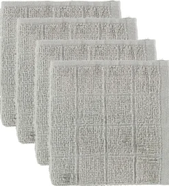 Pippi Baby Vaskeklude>Pippi Vaskeklude - 4-pak - Lysegrå