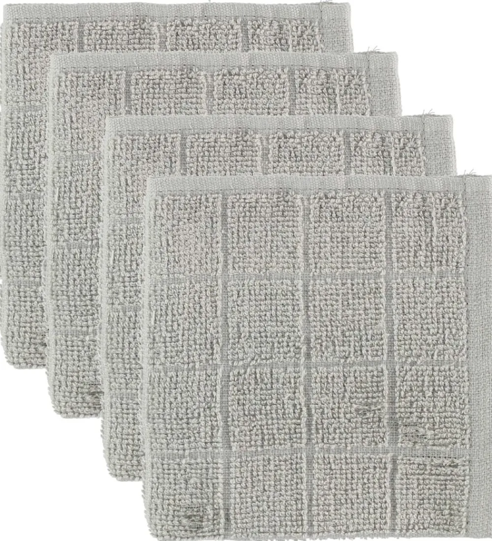 Pippi Baby Vaskeklude>Pippi Vaskeklude - 4-pak - Lysegrå