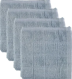 Pippi Baby Vaskeklude>Pippi Vaskeklude - 4-pak - Lyseblå