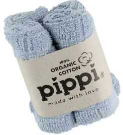 Pippi Baby Vaskeklude>Pippi Vaskeklude - 4-pak - Lyseblå