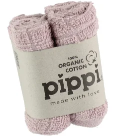 Pippi Baby Vaskeklude|Pippi Vaskeklude - 4-pak - Støvet Rosa