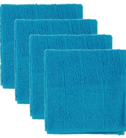 Pippi Baby Vaskeklude>Pippi Vaskeklude - 4-pak - Turkis