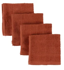 Pippi Baby Vaskeklude|Pippi Vaskeklude - 4-pak - 27x27 - Redwood