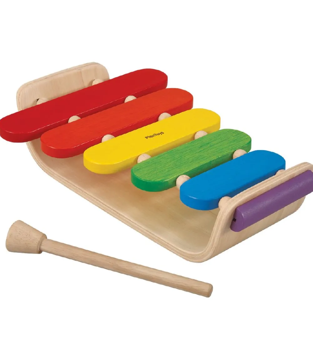 PlanToys Musikinstrumenter|Oval Xylofon - Multifarvet