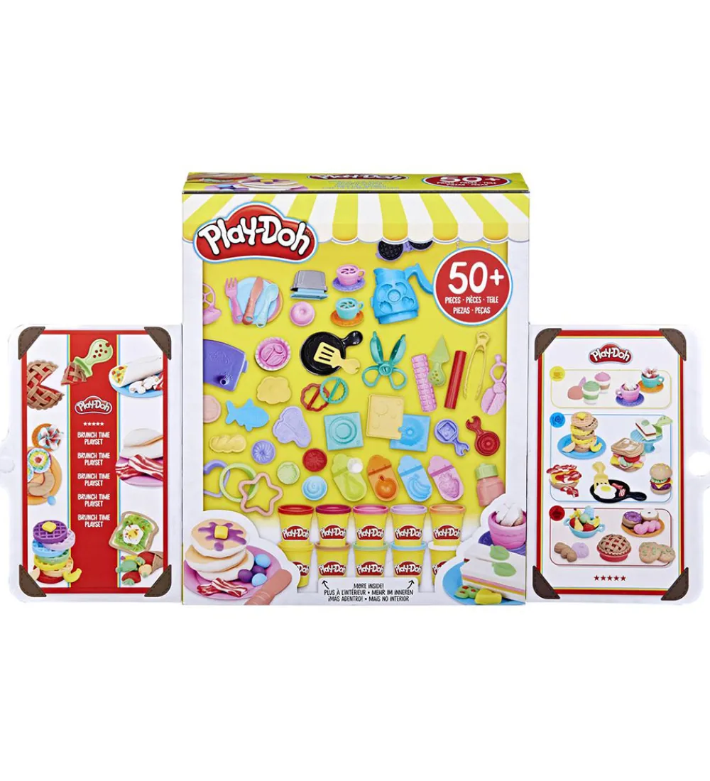 Play-Doh Modellervoks|Modellervoks - 50 Dele - Brunch Time Playset