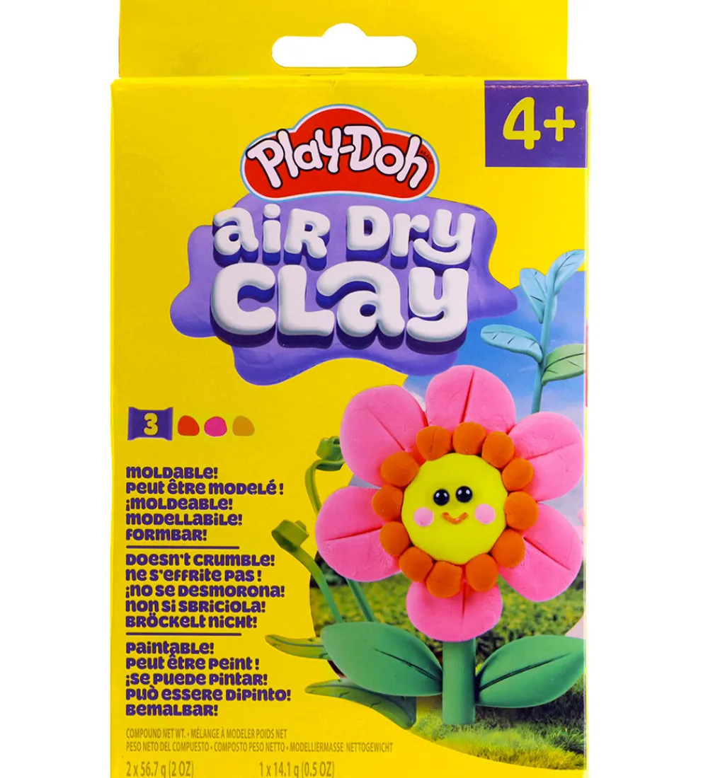 Play-Doh Kreasæt|Modellervoks - Air Dry Clay - Blomst