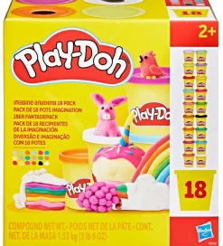 Play-Doh Modellervoks>Modellervokssæt - 18-pak - Imagine Anything