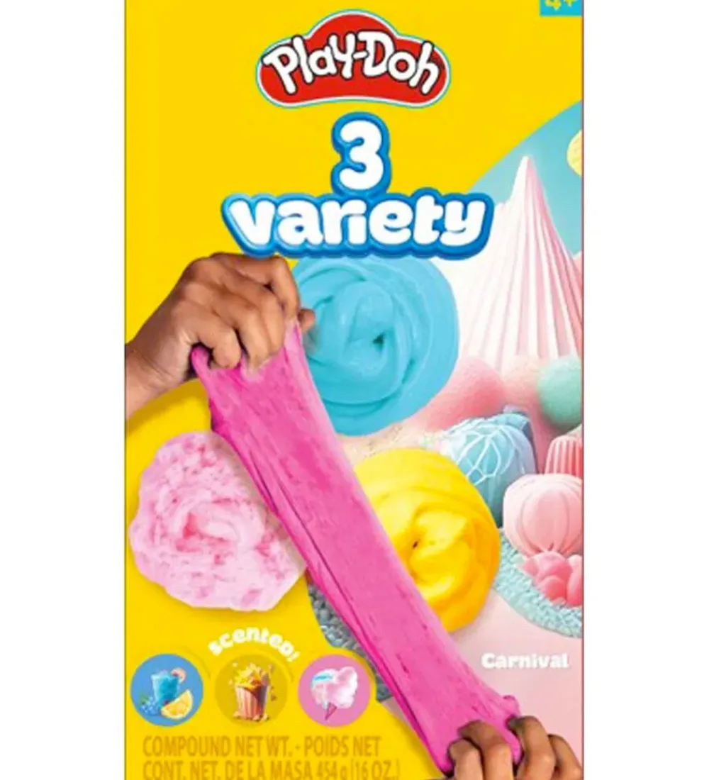 Play-Doh Slim|Slim - 3 Stack Jars - Carnival
