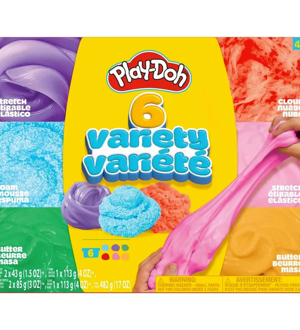 Play-Doh Slim>Slim - Multi Variety Box 6 Pack