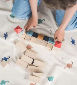 Play&Go Legetæpper Og Legegulve|Opbevaringstæpper>Legetøjstæppe - Ø140 - Dino