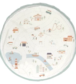 Play&Go Legetæpper Og Legegulve|Babylegetøj|Legetøjstæppe - 140 cm - 2-i-1 - City