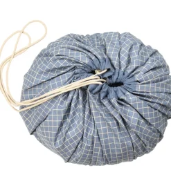 Play&Go Legetæpper Og Legegulve>Legetæppe - Ø140 - Grid Blue