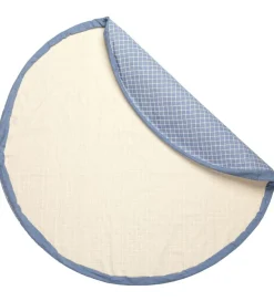 Play&Go Legetæpper Og Legegulve>Legetæppe - Ø140 - Grid Blue