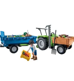 Playmobil Traktorer|Country - Traktor m. Trailer - 71249 - 42 Dele