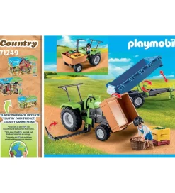 Playmobil Traktorer|Country - Traktor m. Trailer - 71249 - 42 Dele
