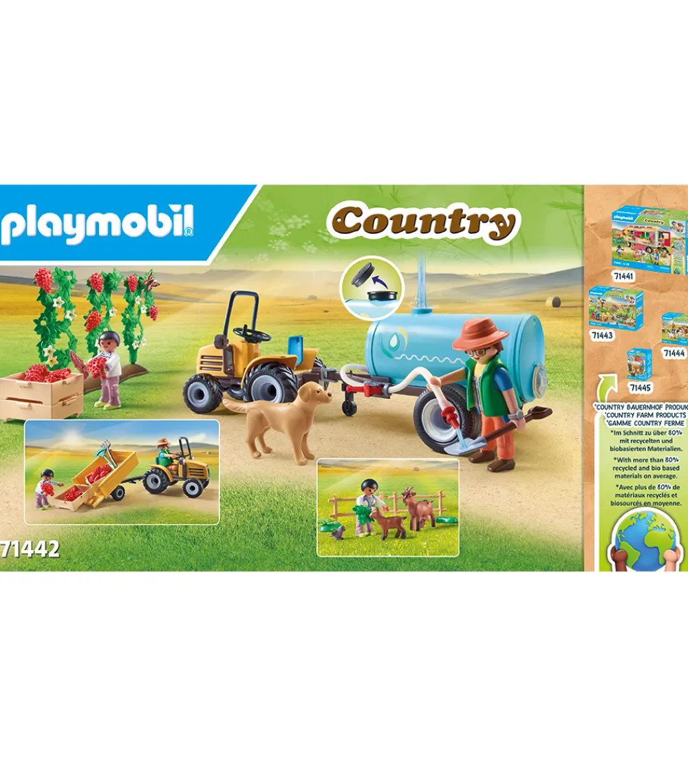 Playmobil Traktorer>Country - Traktor med Anhænger o... - 71442 - 117 Dele