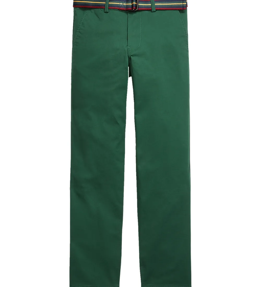 Børn Polo Ralph Lauren Konfirmationstøj>Bukser - Bedford - Grøn m. Bælte