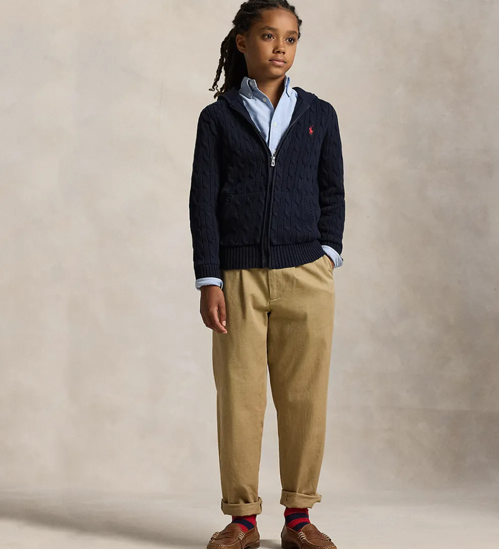 Børn Polo Ralph Lauren Striktrøjer>Cardigan - Strik - Navy