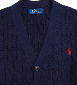 Børn Polo Ralph Lauren Striktrøjer|Cardigan - Strik - Cable - Navy