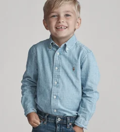 Børn Polo Ralph Lauren Konfirmationstøj|Denimskjorte - Blå