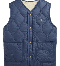 Børn Polo Ralph Lauren Dunveste Og Dyneveste>Dunvest m. Fleece - Vendbar - Navy/Beige