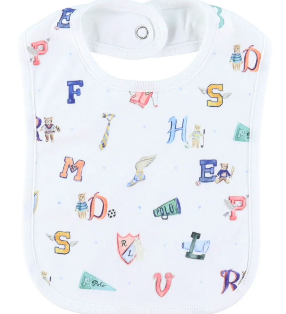 Polo Ralph Lauren Hagesmække>Hagesmæk - Hvid m. Print