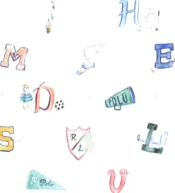 Polo Ralph Lauren Hagesmække>Hagesmæk - Hvid m. Print