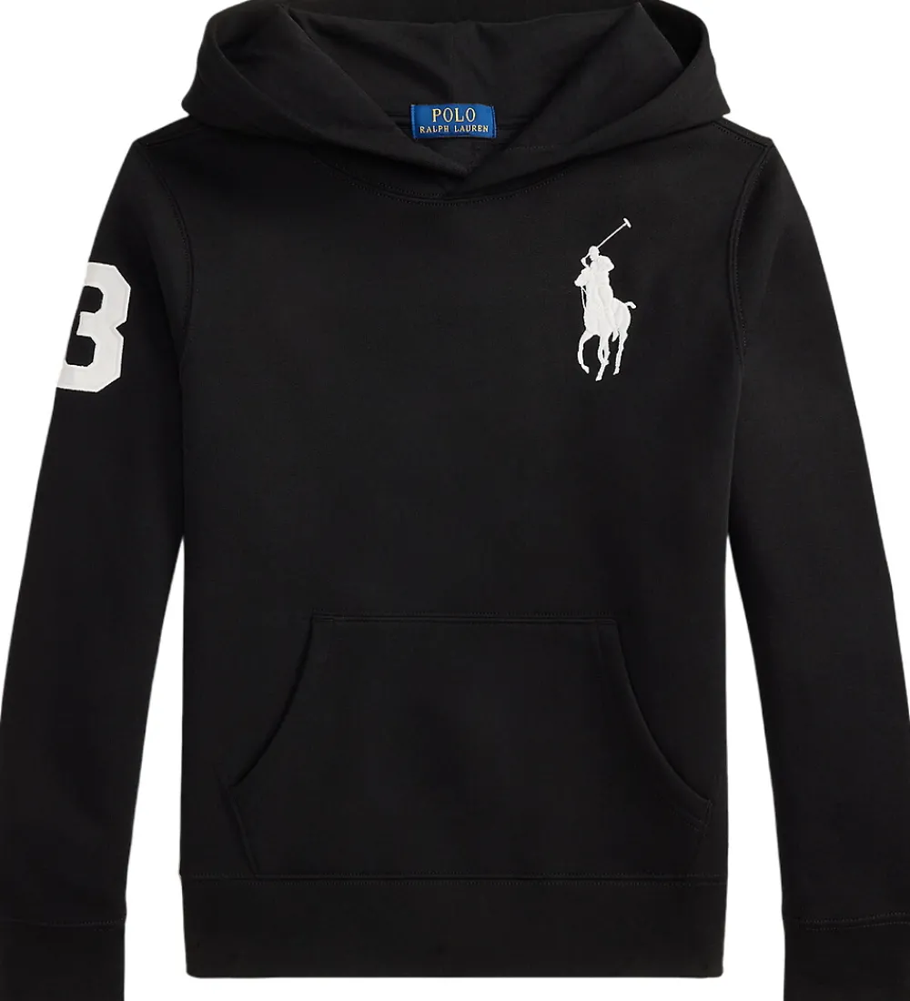 Børn Polo Ralph Lauren Hættetrøjer|Hættetrøje - Sort m. Hvid