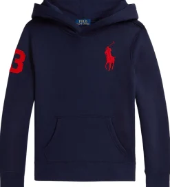 Børn Polo Ralph Lauren Hættetrøjer>Hættetrøje - Refined Navy m. Rød