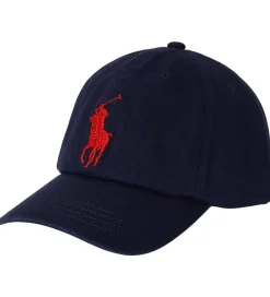 Børn Polo Ralph Lauren Kasketter|Kasket - Navy /Rød m. Logo