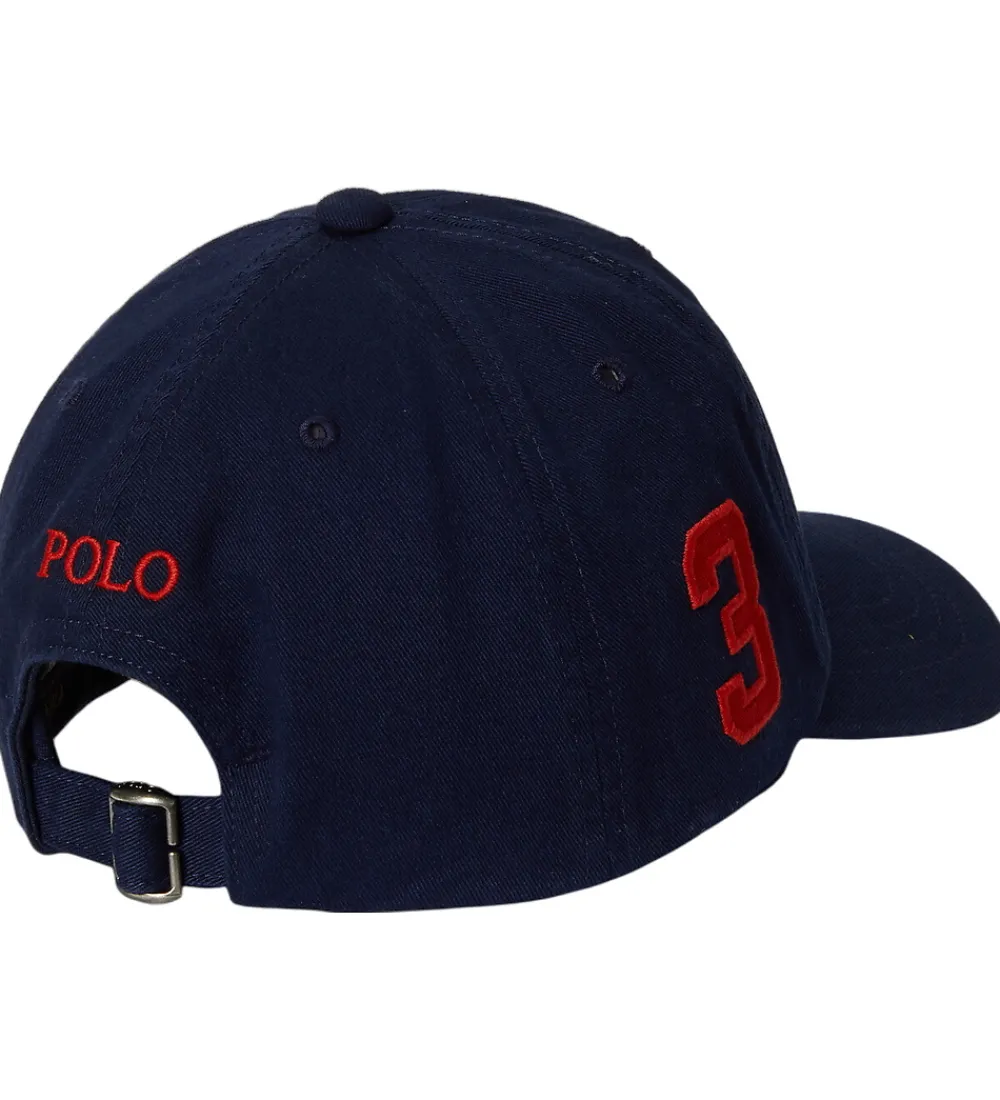 Børn Polo Ralph Lauren Kasketter|Kasket - Navy /Rød m. Logo