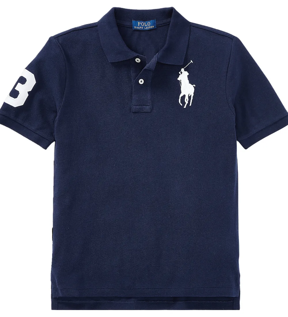 Børn Polo Ralph Lauren T-Shirts>Polo - Refined Navy m. Hvid