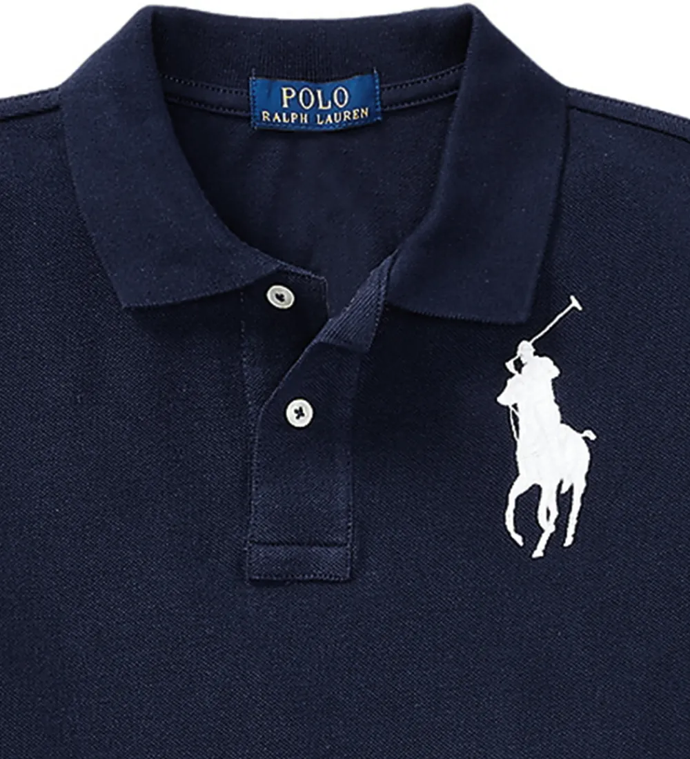 Børn Polo Ralph Lauren T-Shirts>Polo - Refined Navy m. Hvid