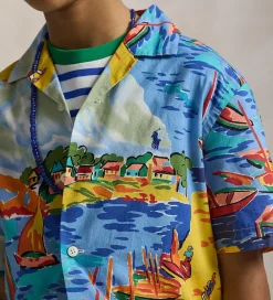 Børn Polo Ralph Lauren Konfirmationstøj|Skjorte - Andy Camp - Multifarvet m. Strandpri