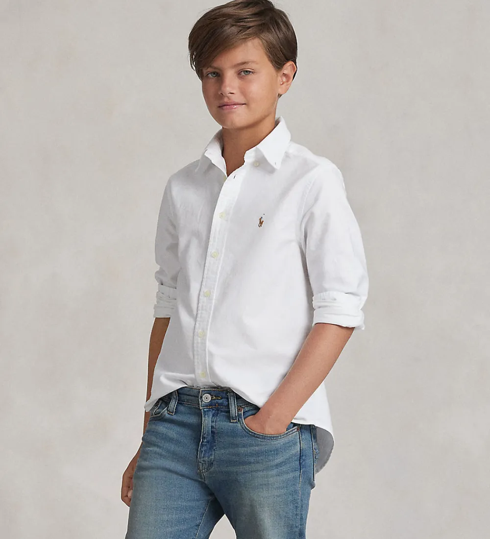 Børn Polo Ralph Lauren Konfirmationstøj|Skjorte - Hvid
