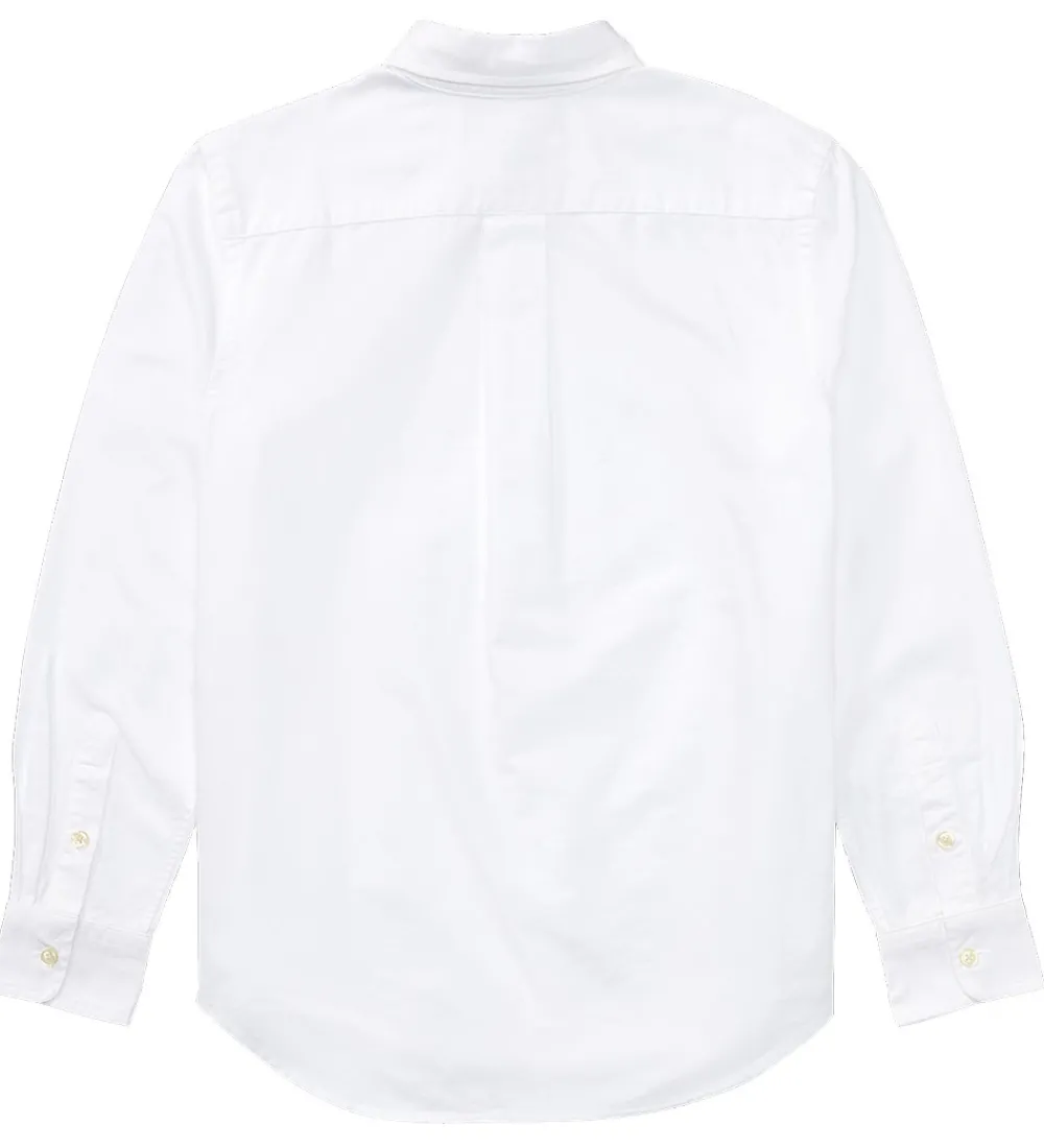 Børn Polo Ralph Lauren Konfirmationstøj|Skjorte - Hør - Hvid