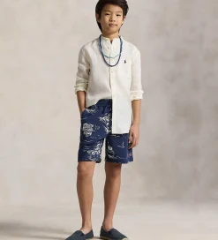 Børn Polo Ralph Lauren Konfirmationstøj|Skjorte - Hør- Postboy - Hvid