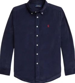 Børn Polo Ralph Lauren Skjorter|Konfirmationstøj|Skjorte - Fløjl - Newport Navy